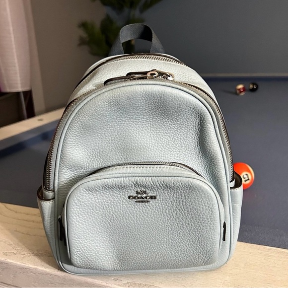 Coach Pebbled Leather Mini Court Backpack - Picture 2 of 13